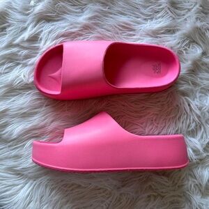 Pink Platform Slides